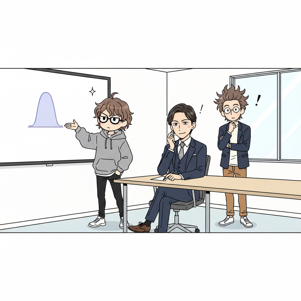 確率分布(Probability Distribution) — LLM が 「1個」 ではなく 「候補の集合」 を出す意味、コンサル点推定病の対極