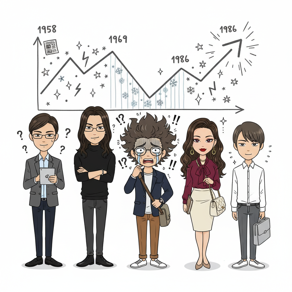 興隆→冬→復活の3段階を5人ensemble で表現